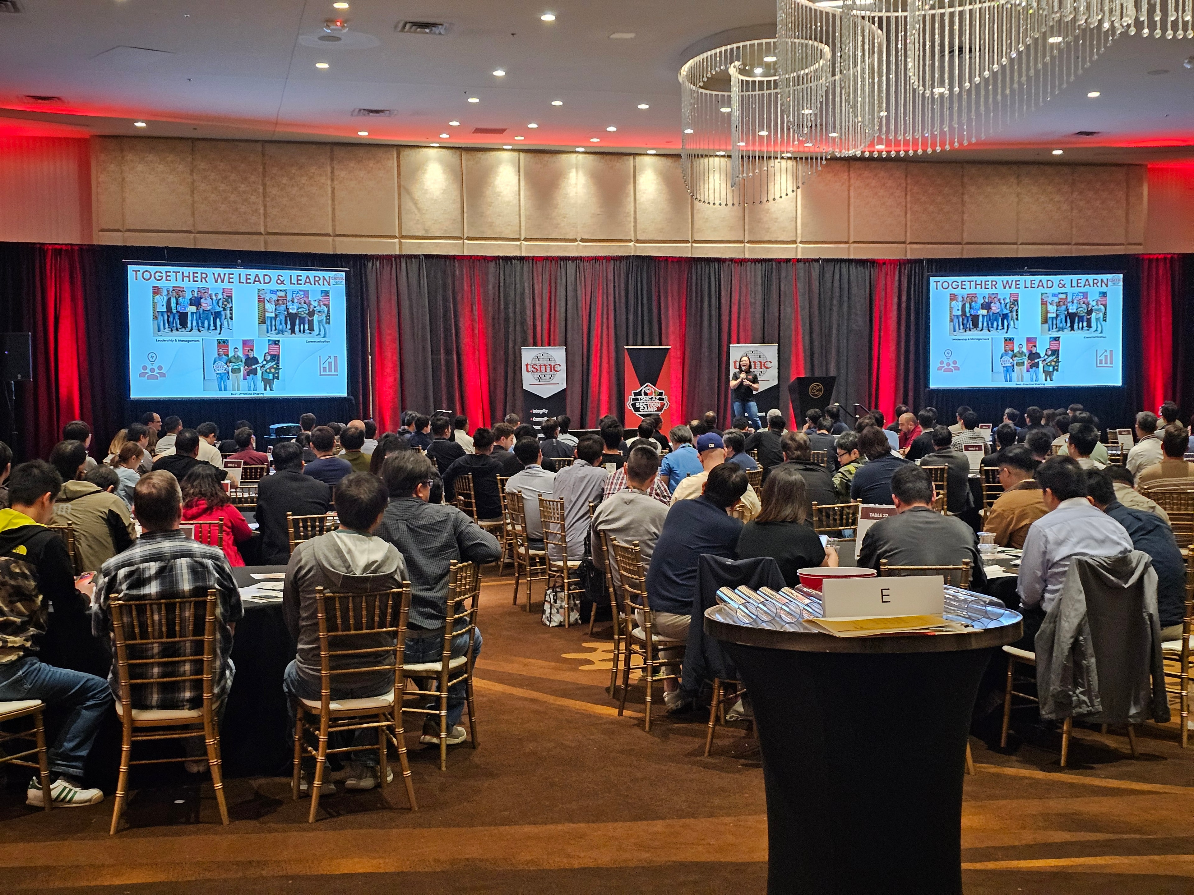 CPN AV setup at a corporate event